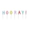 Pastel 'Hooray' Candles