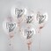 Rose Gold 'Happy 16th' Confetti Filled 12" Latex Balloons 5Ct