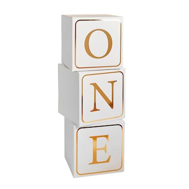 Gold 'One' Jumbo Block