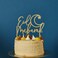 Gold Acrylic Cake Topper