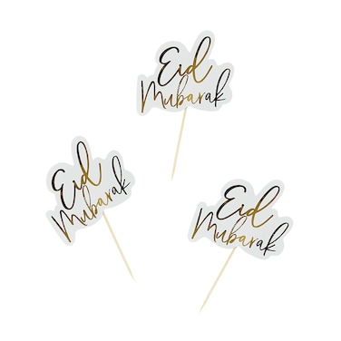 Eid Food Picks Gold Foiled 12Pcs