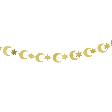 Moon &amp; Star Gold Card Banner 4M