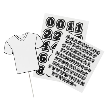 Football Shirt Cake Topper &amp; x2 Sticker Sheets