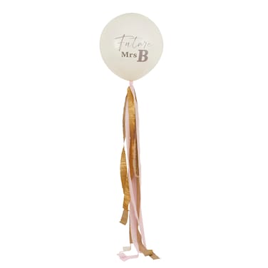 Future Mrs Jumbo 18" Balloon With Tassels &amp; 9 Sticker Sheets
