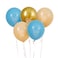 Blue, Nude &amp; Gold 'Baby Boy' Latex 12" Balloons 5/Pack