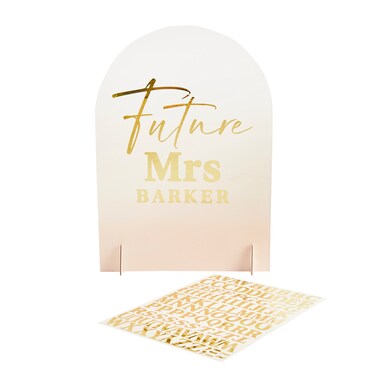 Future Mrs Sign &amp; 1 Sticker Sheet