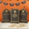 3 Gravestone Custom Signs with 5 Gold Sticker Sheets