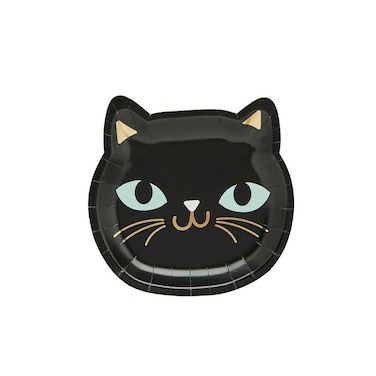 Cat Paper Plate 8in 8/Pack