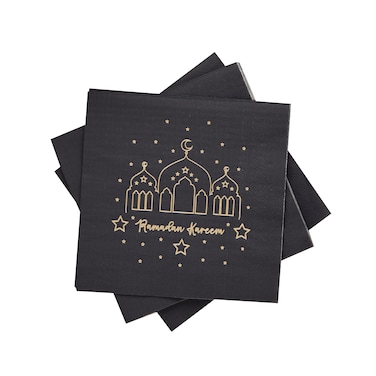 Ramadan Paper Napkins Disposable Iftar Tableware Pack of 16