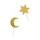 Moon and Star Food Picks Ramadan Cake Toppers Pack of 12