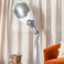 27" Silver &amp; White Champagne Bottle Foil Balloon &amp; Crepe Paper Tassels