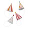 Circus Party Hats with Pom Poms 8Ct