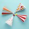 Circus Party Hats with Pom Poms 8Ct