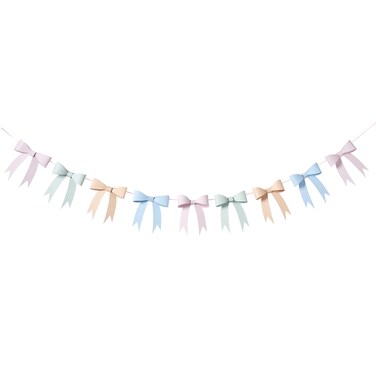 Tea Party 3D Card Bow Garland 2m