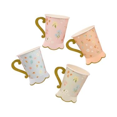 Floral Tea Party Paper Cups 8Ct
