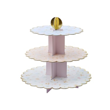 Floral 3-Tier Cake Stand