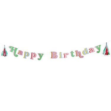 Bright Banquet 'Happy Birthday' Card Banner 2m