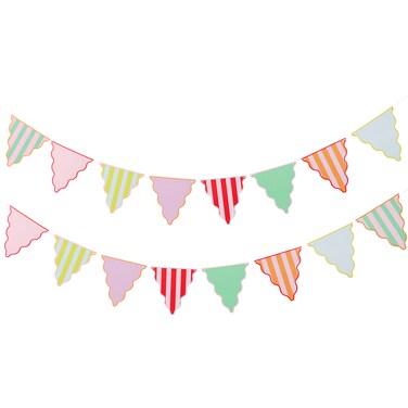 Bright Banquet Card Bunting 4m