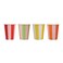 Bright Banquet Striped Paper Cups 8Ct