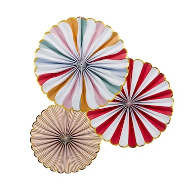 Circus Fan Decorations 3Ct