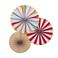 Circus Fan Decorations 3Ct