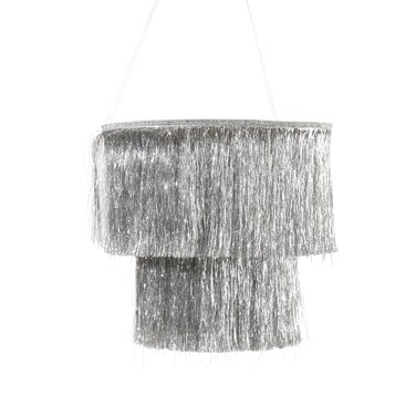Silver Fringe Chandelier