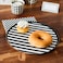 Monochrome Striped Paper Plates 8Ct