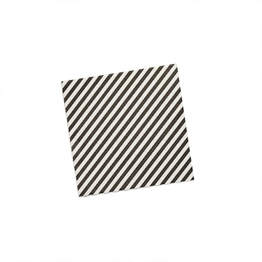 Monochrome Striped Paper Napkins 16ct