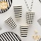 Monochrome Paper Cups 8Ct