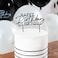 Black 'Happy Birthday To You' Acrylic Cake Topper