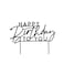 Black 'Happy Birthday To You' Acrylic Cake Topper