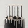 Monochrome Tall Skinny Candles 12ct
