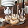 Monochrome Tall Skinny Candles 12ct