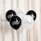 Monochrome 'Happy Birthday' 12" Latex Balloons 5ct