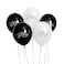 Monochrome 'Happy Birthday' 12" Latex Balloons 5ct