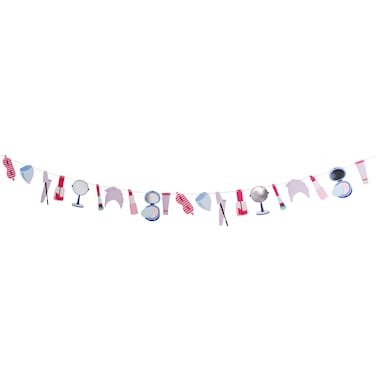 Pamper Party Card Garland 2m