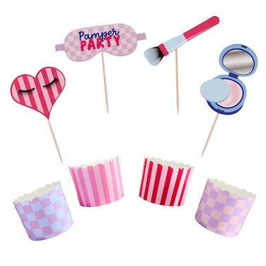 Make Up Food Picks &amp; Food Cup Set 12Ct