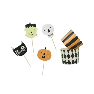 Spooky Characters Food Cups &amp; Picks Set 12pcs/pack