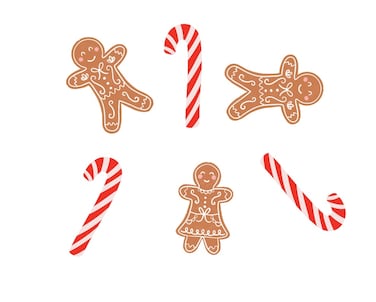 Gingerbread &amp; Candy Cane Table Scatter 14 grams