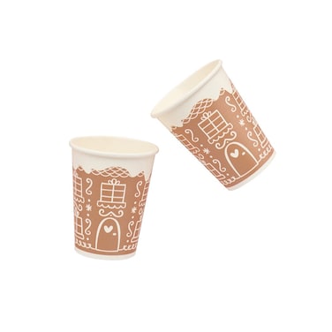 Gingerbread House Paper Cups 8pcs/Pack