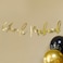 Gold Umrah Mubarak Card Banner 2m Welcome Home Decoration