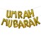 Gold Umrah Mubarak 16 Inch Foil Balloon Garland Welcome Decoration