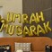 Gold Umrah Mubarak 16 Inch Foil Balloon Garland Welcome Decoration