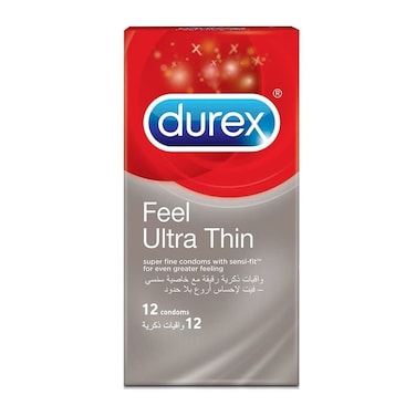 Durex Feel Ultra Thin Condoms 12's