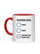 Styles Relationship Status Design Printed Mug White/Red