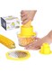 Beaverve Corn Stripper, 4 in 1 Corn Shucker Tool Corn Holder, Corn Stripping Tool Corn Cutter &amp; Remover with Built-In Measuring Cup Grater, Corn Kernel Remover Ginger Grater, No Electricity No Noise