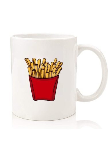 Premium Quality Two Sided Printed Coffee Mug Tea Cup For Home Office, Kids Men Women Fries