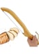 Khazna Bread Bow Knife for Homemade Bread, 15.7 Inch Stainless Steel Serrated Bread Slicer, with Wooden Handle Multi-Purpose Bread Saw Cutter for Cutting Bakery Bagel Making Tool, Ergonomic Handle