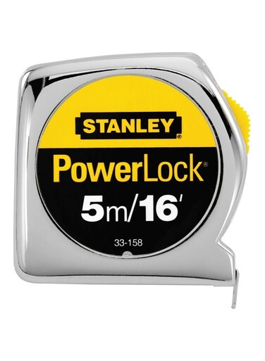 Power Lock Measuring Tape Grey/Yellow/Black 5meter Grey/Yellow/Black 5meter