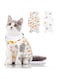 FUIN 2 PCS Cat Recovery Suits Cotton Recovery Body Wraps Breathable Kittens Recovery Clothes for Cats Small Dogs Abdominal Recovery Weaning (Banana, Football, Strawberry, Donut,M)